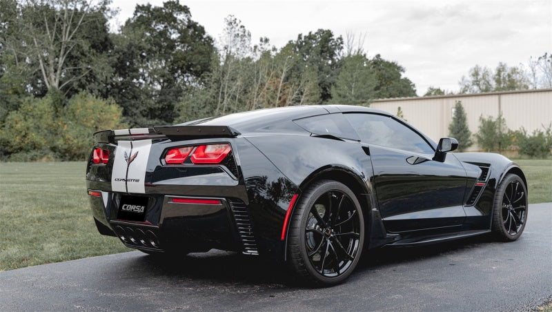 Corsa 2014-2019 Chevrolet Corvette C7 6.2L 2.75in Xtreme Valve-Back w/ Dual NPP &amp; Quad Black Tips