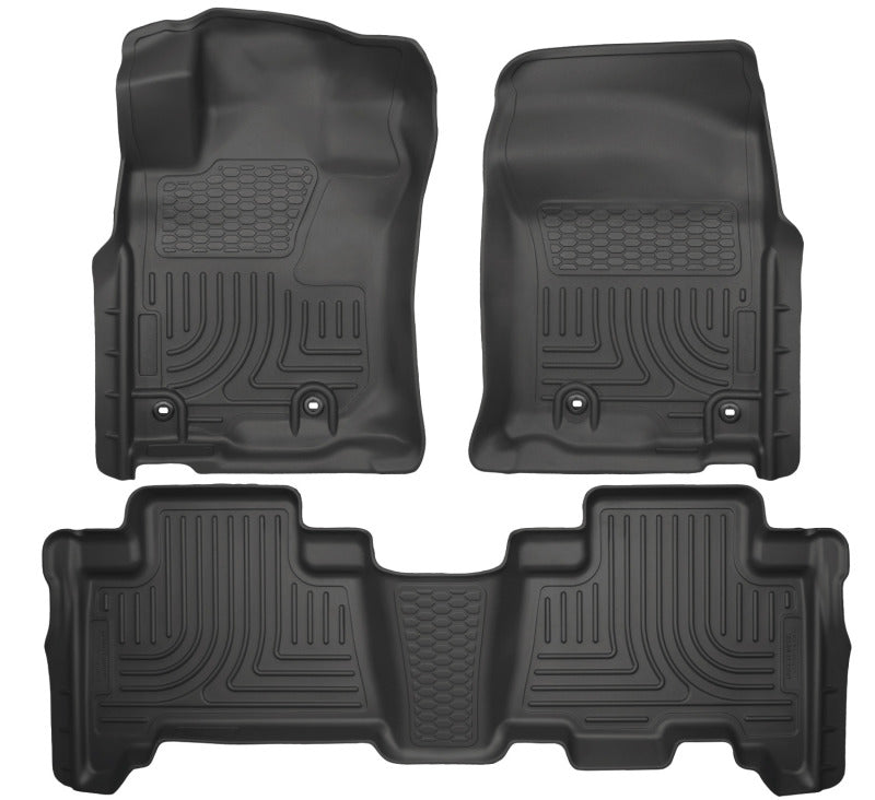 Husky Liners 2013 Toyota 4Runner WeatherBeater Black Front &amp; 2nd Seat Floor Liners