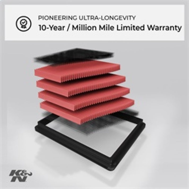 K&amp;N Replacement Air Filter for 11 Chrysler 300/300C / Challenger 3.6L/5.7L/6.4L / Charger 3.6L/5.7L
