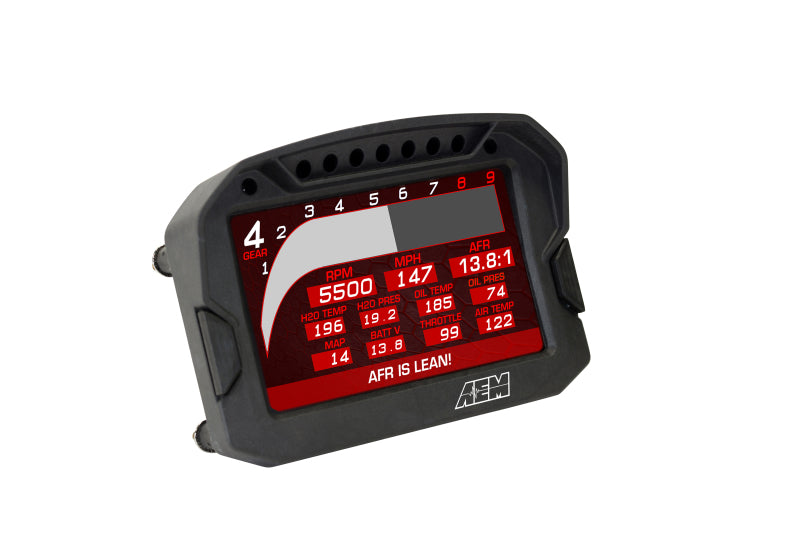 AEM CD-5LG Carbon Logging Digital Dash Display w/ Internal 10Hz GPS &amp; Antenna