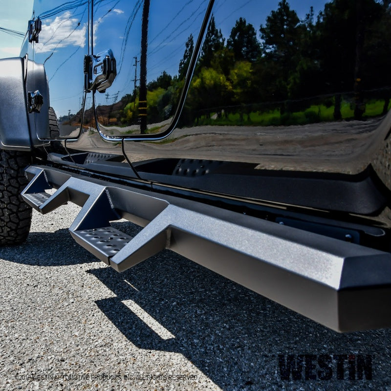 Westin 2020-2022 Jeep Gladiator HDX Drop Nerf Step Bars - Textured Black