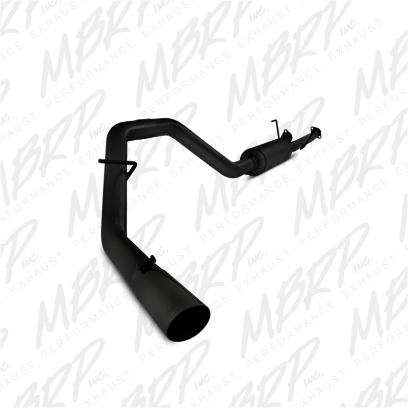 MBRP 2009-2014 Toyota Tundra 5.7L EC-Std. &amp; SB/CC-SB 3in Cat-Back Single Side AL - Black