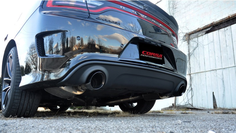 Corsa 15-22 Dodge Charger SRT/Scat Pack/R/T 6.4L Black Xtreme Cat-Back Exhaust