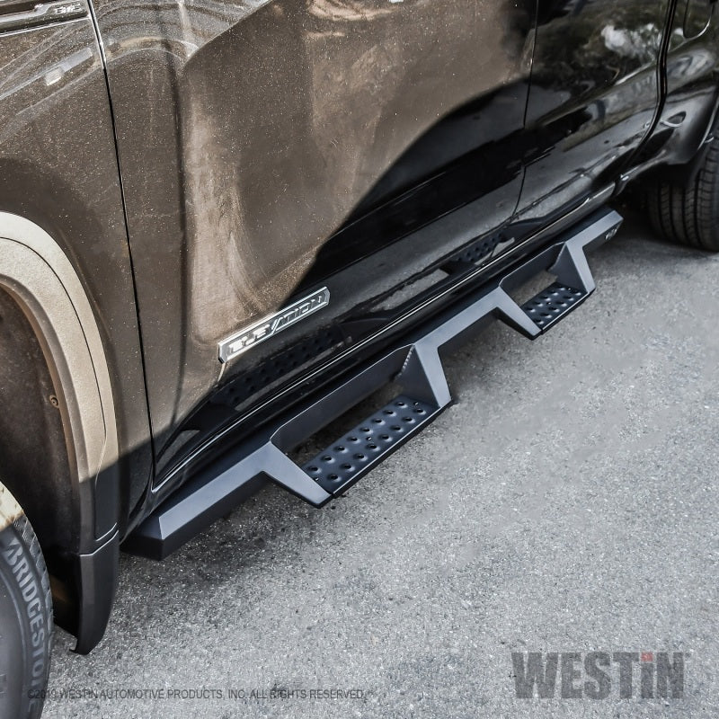 Westin 19-20 Chevrolet Silverado / GMC Sierra 1500 Double Cab HDX Drop Nerf Step Bars - Textured Blk