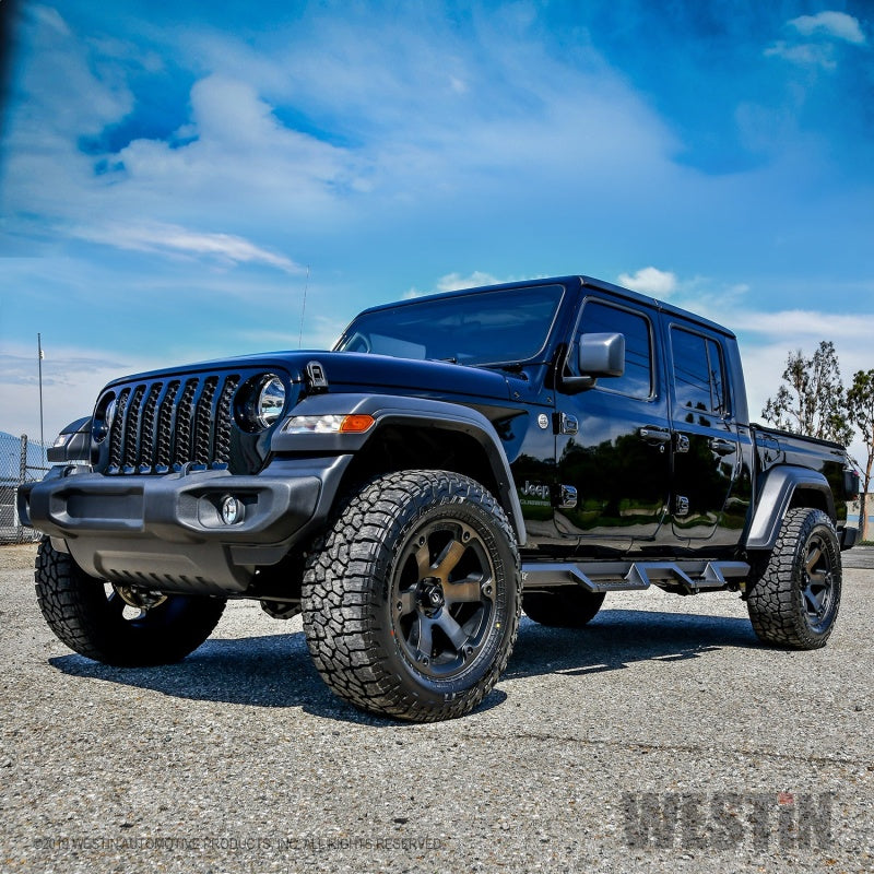 Westin 2020-2022 Jeep Gladiator HDX Drop Nerf Step Bars - Textured Black