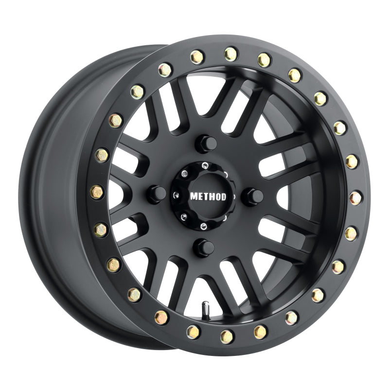 Method MR406 UTV Beadlock 14x10 / 5+5/0mm Offset / 4x136 / 106mm CB Matte Black Wheel