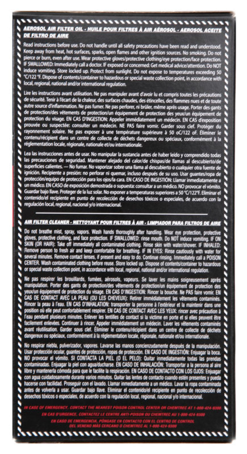 K&amp;N Aerosol Oil Recharger Service Kit