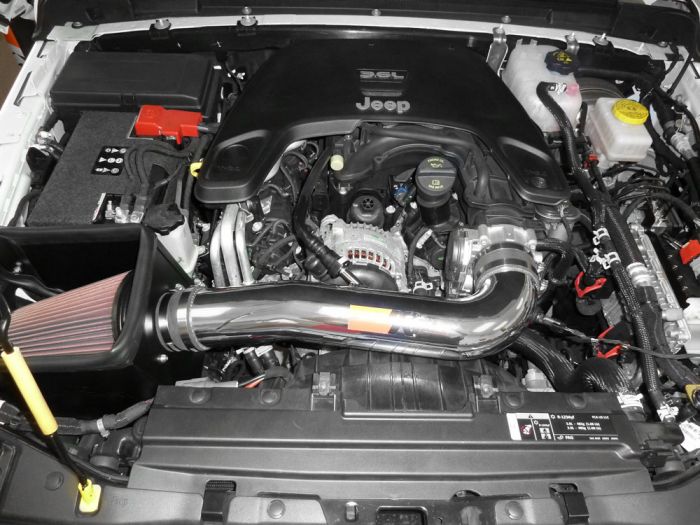 2020-2021 Jeep Gladiator JT 3.6L V6 Engine, K&amp;N Cold Air Intake (oiled filter)