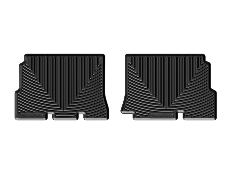 WeatherTech 2014+ Jeep Wrangler Rear Rubber Mats - Black