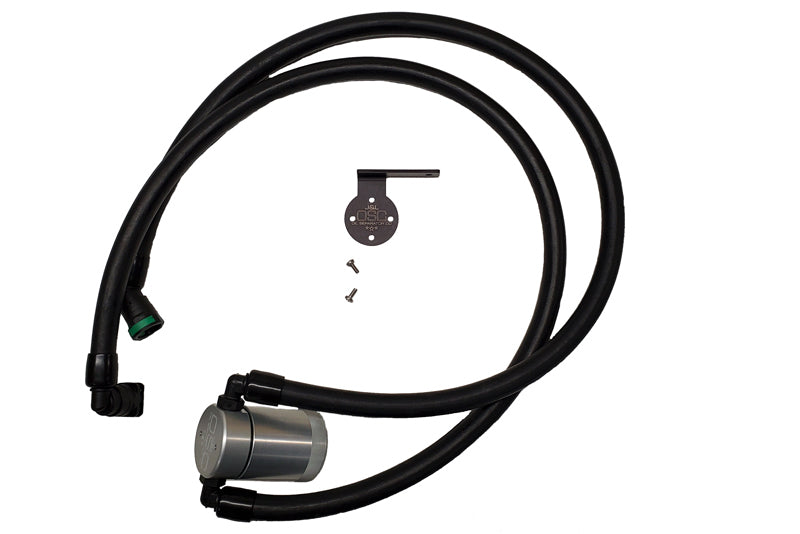 J&amp;amp;L 2021-2023 Ford F-150 3.5L Passenger Side Oil Separator 3.0 - Clear Anodized