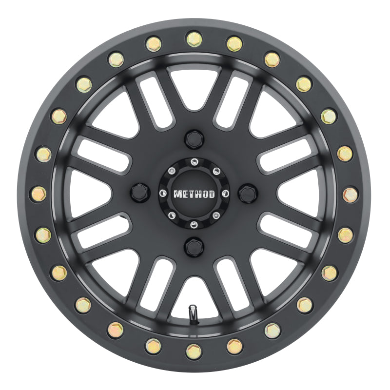 Method MR406 UTV Beadlock 15x8 4+4/-2mm Offset 4x156 132mm CB Matte Black w/BH-H24100 Wheel