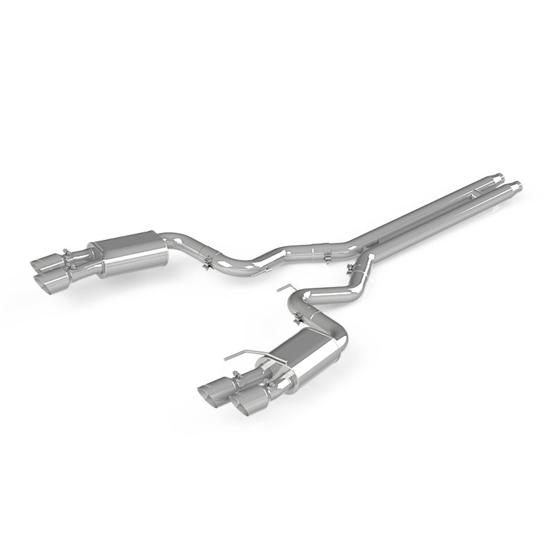 MBRP 18-19 Ford Mustang GT 5.0 3in Dual Split Rear Cat Back w/ Quad 4.0in Dual Wall Tips- T304
