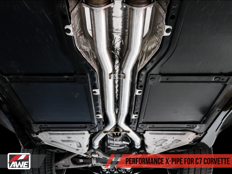 AWE Tuning 14-19 Chevy Corvette C7 Z06/ZR1 (w/o AFM) Track Edition Axle-Back Exhaust w/Chrome Tips - 3020-42073