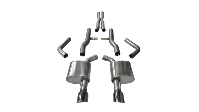 Corsa 15-22 Dodge Charger SRT/Scat Pack/R/T 6.4L Black Xtreme Cat-Back Exhaust