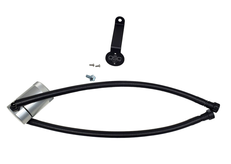 J&amp;amp;L 20-23 Chevy Silverado/GMC Sierra 2500/3500 6.6L Drivers Side Oil Separator 3.0 - Clear Anodi