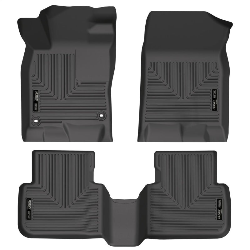 Husky Liners 2022 Honda Civic WeatherBeater Front &amp; 2nd Seat Floor Liners (Black)