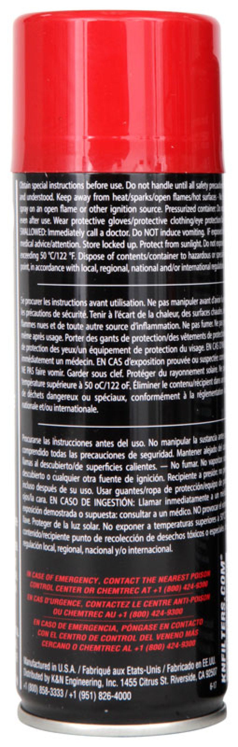 K&amp;N 6.5 OZ Aerosol Spray Air Filter Oil