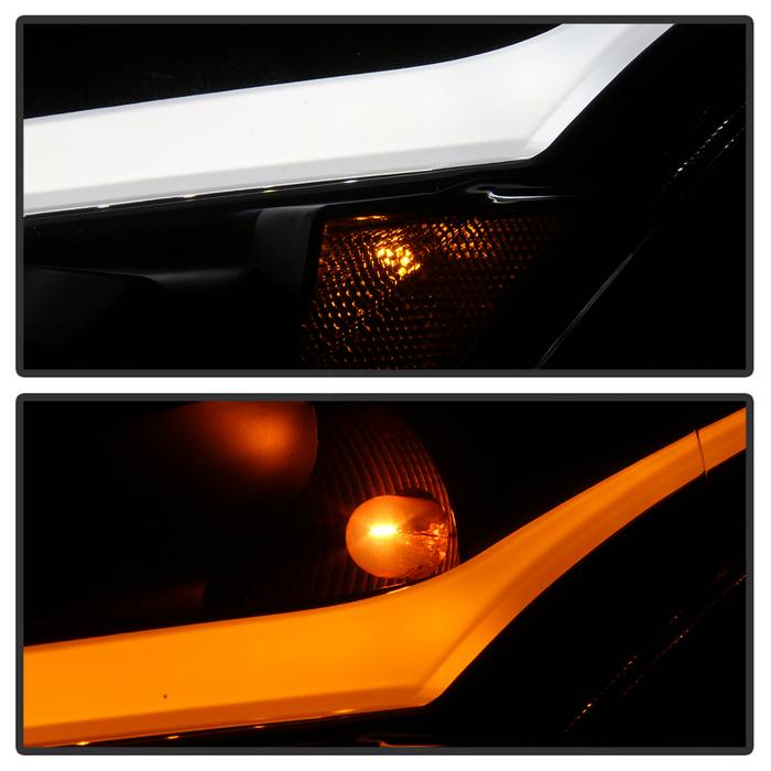 xTune Infiniti G37 Sedan 2010-2013/2011-2012 G25/2015 Q40 LED Stripe Projector Headlights