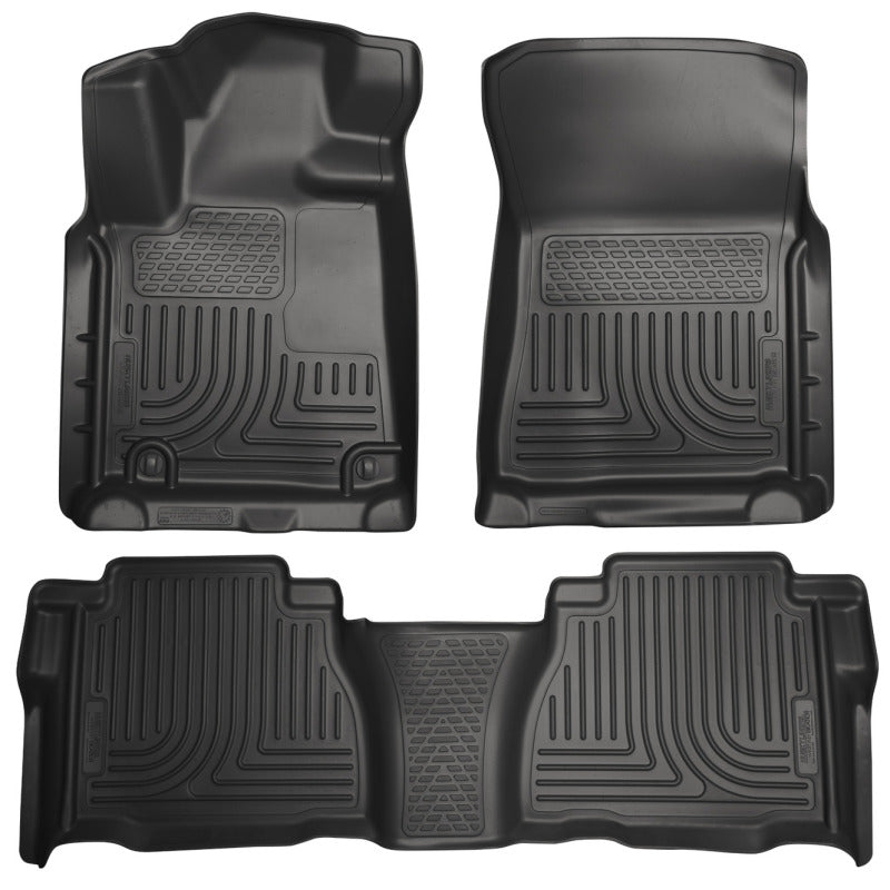 Husky Liners 14 Toyota Tundra Weatherbeater Black Front &amp; 2nd Seat Floor Liners