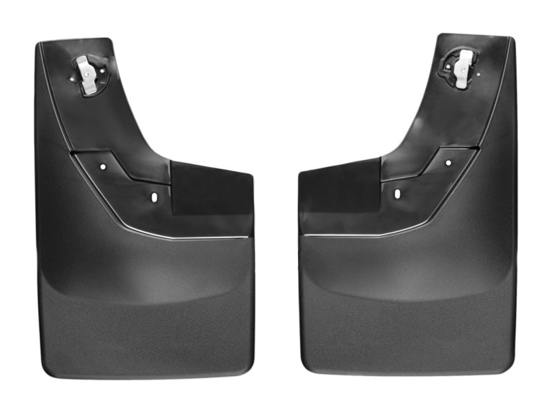 WeatherTech 14+ Chevrolet Silverado No Drill Mudflaps - Black