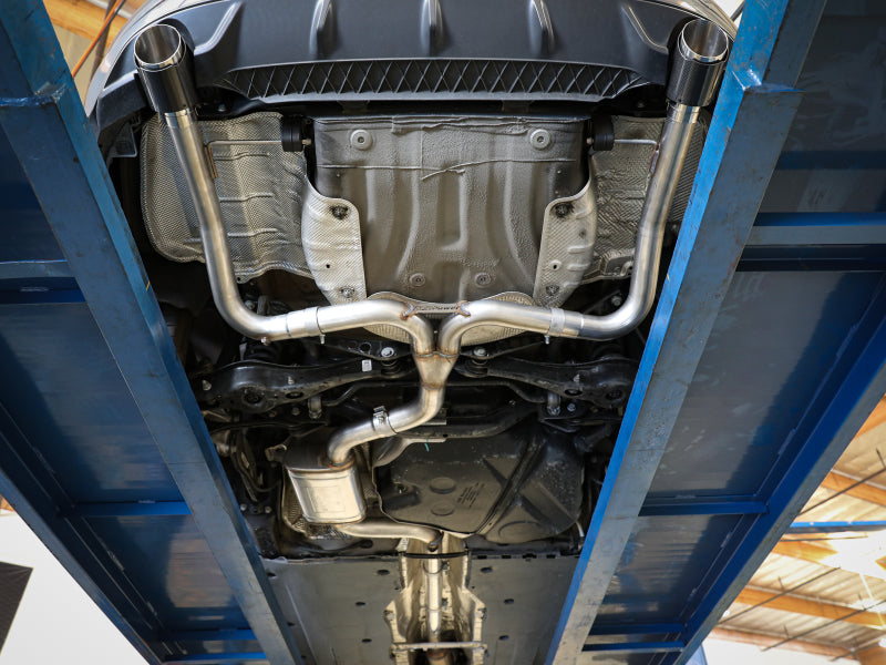 afe 19-21 VW Jetta GLI (MKVII) L4-2.0L (t) MACH Force-Xp 304 SS Cat-Back Exhaust System Blue Tips