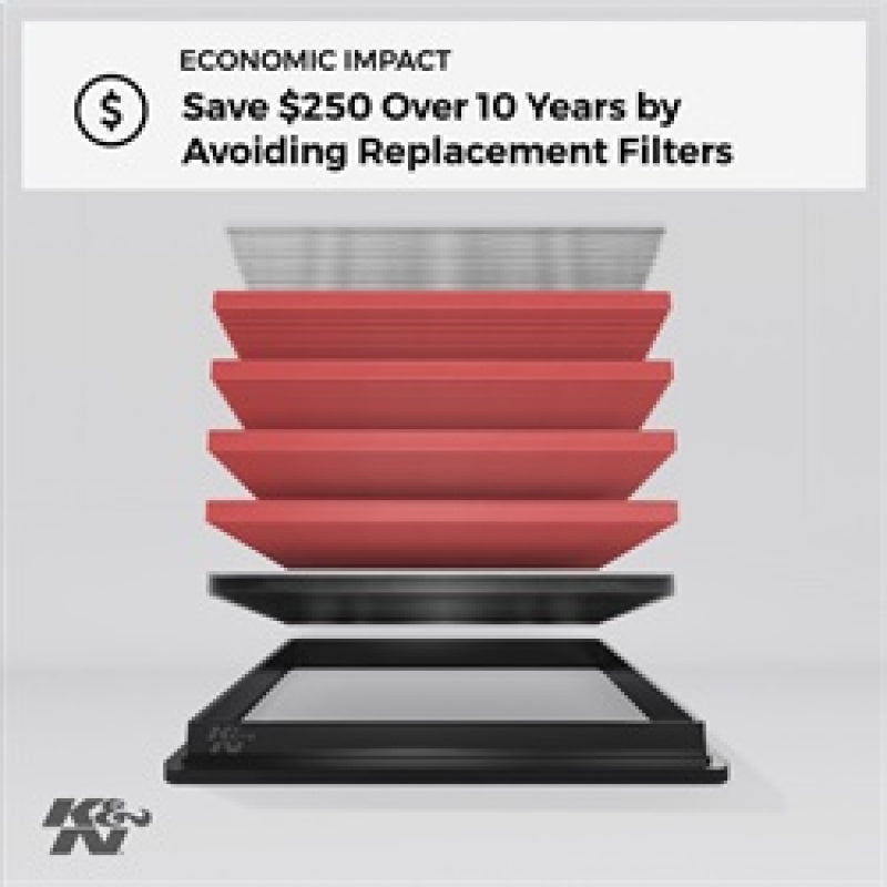 K&amp;N Replacement Air Filter for 11 Chrysler 300/300C / Challenger 3.6L/5.7L/6.4L / Charger 3.6L/5.7L