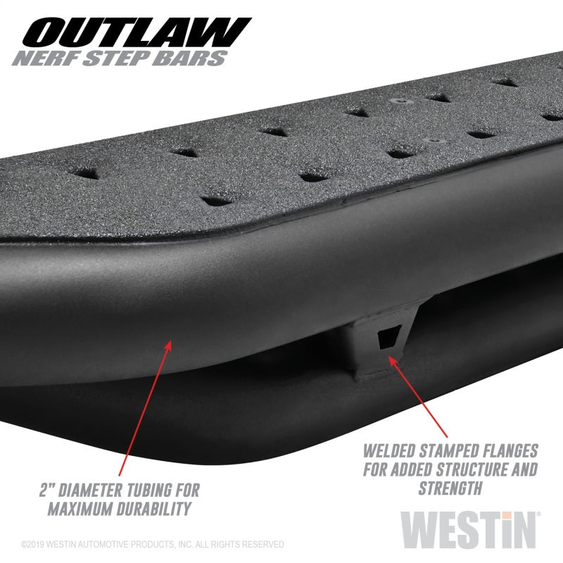 Westin 2019 Chevrolet/GMC Silverado/Sierro Crew Cab Outlaw Nerf Step Bars