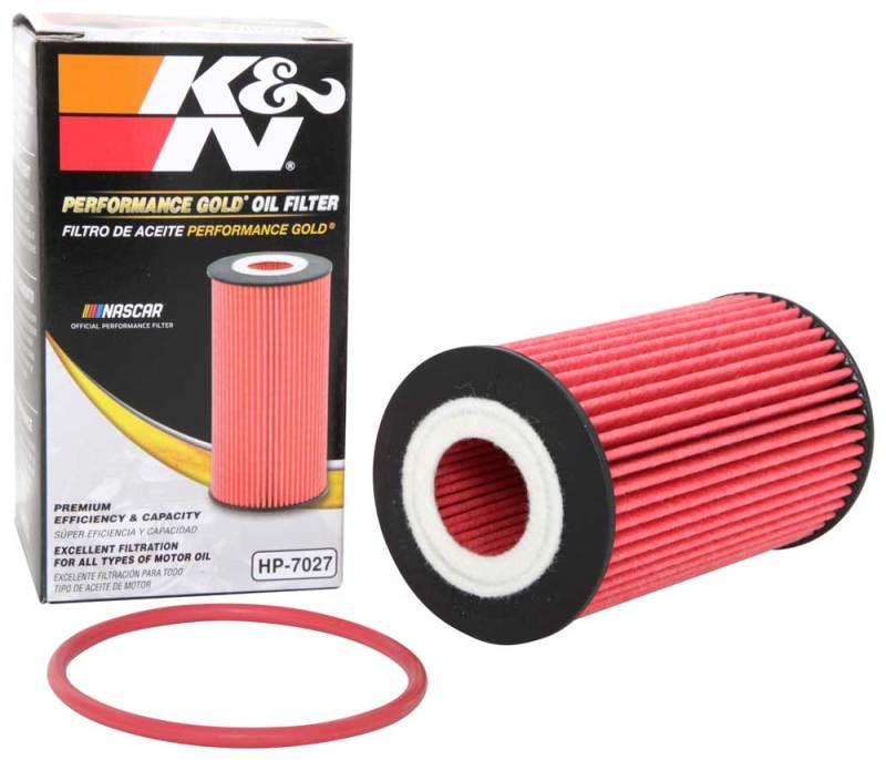 K&amp;N Performance Oil Filter for 09-19 GM 1.4L / 1.6L / 1.8L w/ Hengst Filter Housing