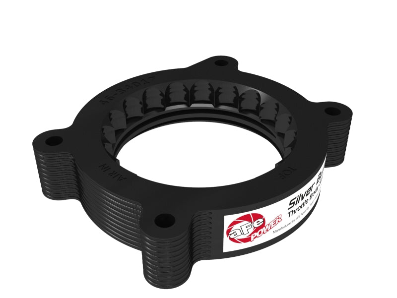 aFe 2020-22 Vette C8 Silver Bullet Aluminum Throttle Body Spacer / Works With Factory Intake Only - Blk