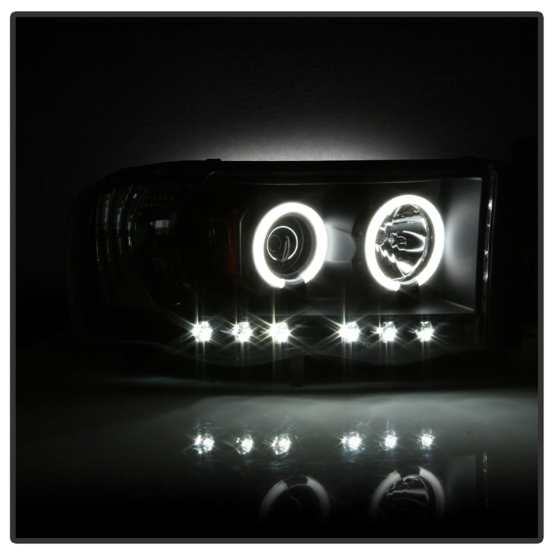Spyder Dodge Ram 1500 02-05 03-05 Projector Headlights CCFL Halo LED Blk PRO-YD-DR02-CCFL-BK