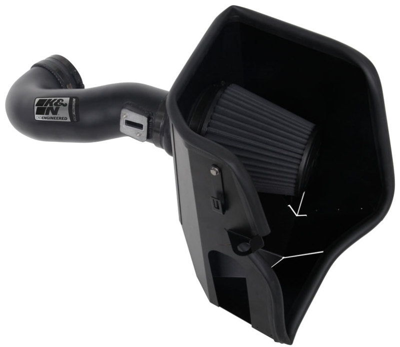 K&amp;N 2019-2023 Chevrolet Silverado 1500 5.3L V8 Black Performance Intake Kit