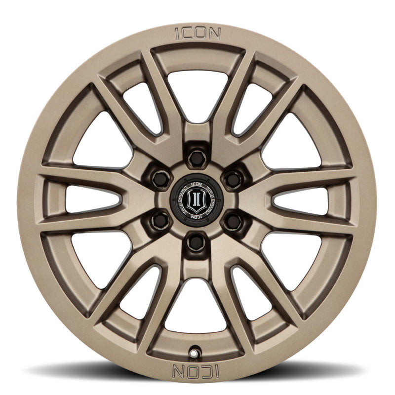 ICON Vector 6 17x8.5 6x135 6mm Offset 5in BS 87.1mm Bore Bronze Wheel