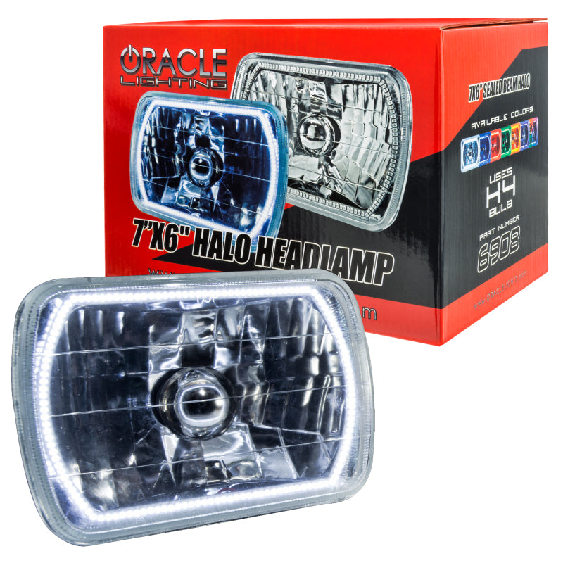 Oracle Pre-Installed Lights 7x6 IN. Sealed Beam - White Halo