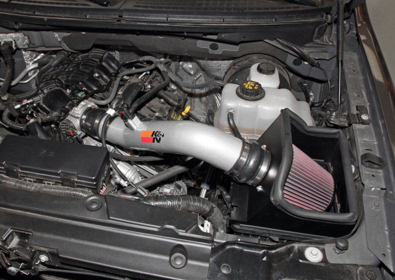 K&amp;N 12-13 Ford F150 3.7L V6 Black High-Flow Performance Intake