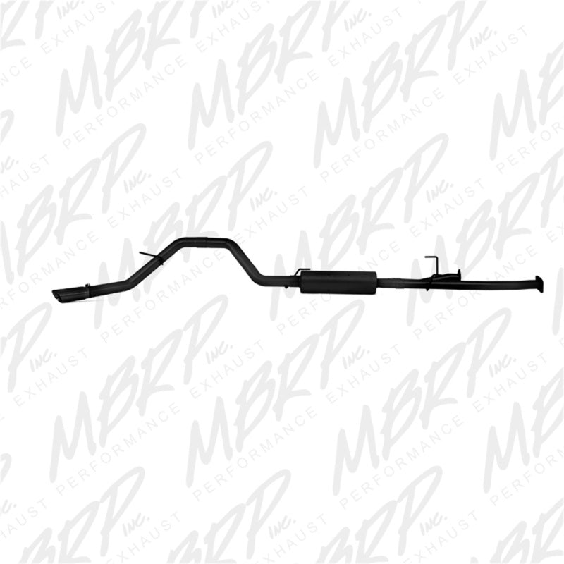 MBRP 2009-2014 Toyota Tundra 5.7L EC-Std. &amp; SB/CC-SB 3in Cat-Back Single Side AL - Black