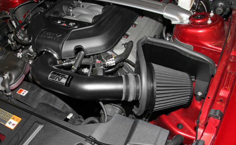 K&amp;N 11-14 Ford Mustang GT 5.0L V8 Black Performance Intake Kit