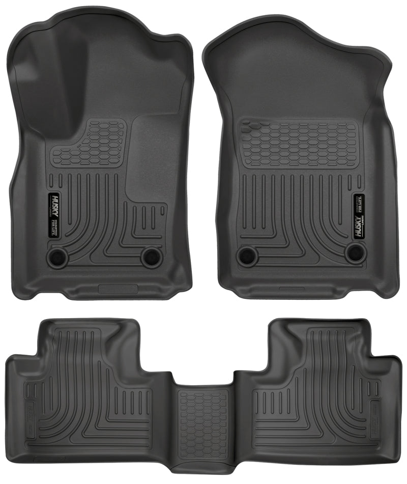 Husky Liners 16 Dodge Durango/Jeep Grand Cherokee Weatherbeater Black Front &amp; 2nd Seat Floor Liners