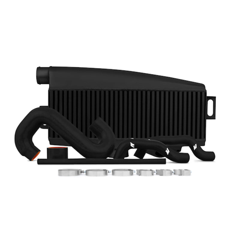 Mishimoto Subaru 02-07 WRX/04-07 STi Top-Mount Intercooler Kit - Powder Coated Black &amp; Black Hoses