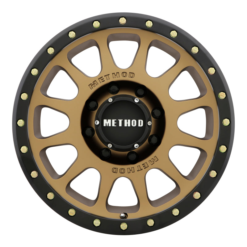 Method MR305 NV 20x10 -18mm Offset 8x180 130.81mm CB Method Bronze/Black Street Loc Wheel