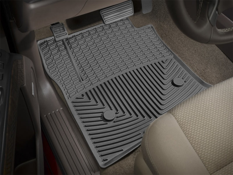 WeatherTech 2017+ Ford F-250/F-350/F-450/F550 (Crew Cab &amp; SuperCab) Front Rubber Mats - Black