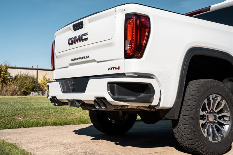 CORSA 2019-23 GMC Sierra 1500 Cat-Back Dual Rear Exit with Twin 4in Black Powder Coat Pro-Series Tips