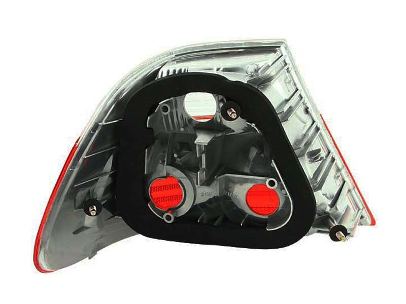 ANZO 2000-2003 BMW 3 Series E46 Taillights Red/Smoke - Outer