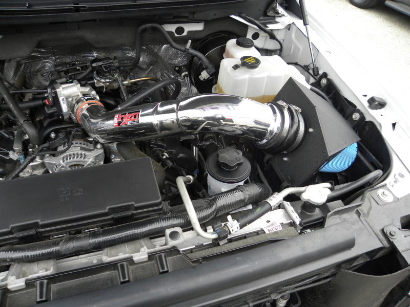 Injen 09-10 Ford F-150 2 valve V8 4.6L Wrinkle Black Power-Flow Air Intake System