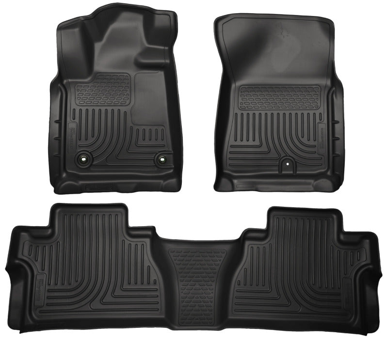 Husky Liners 14 Toyota Tundra Weatherbeater Black Front &amp; 2nd Seat Floor Liners