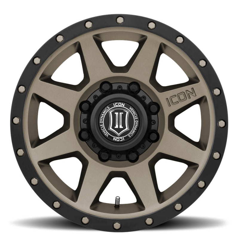 ICON Rebound 17x8.5 8x170 6mm Offset 5in BS 125mm Bore Titanium Wheel