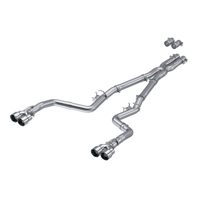 MBRP 17+ Challenger 5.7L 3in Race Series Cat-Back w/ Quad Tips AS Exhaust