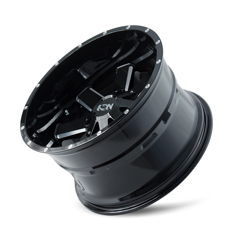 ION Type 141 20x12 / 8x165.1 BP / -44mm Offset / 130.8mm Hub Gloss Black Milled Wheel
