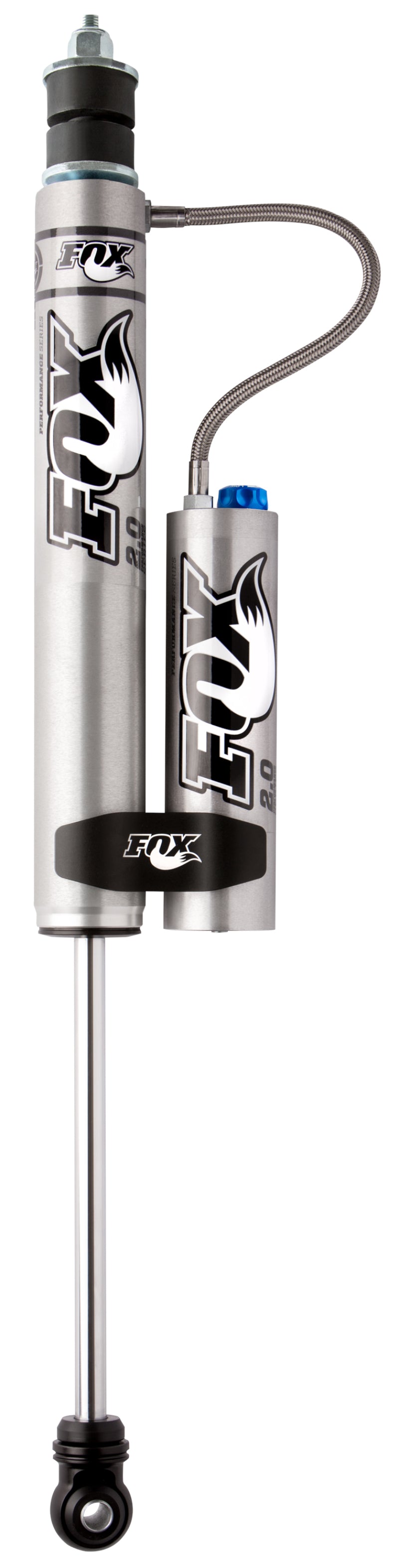 Fox 97-06 Jeep TJ 2.0 Perf Series 7.6in. Smooth Body Remote Res. Front Shock / 0-2in &amp; 0-1.5in Lift