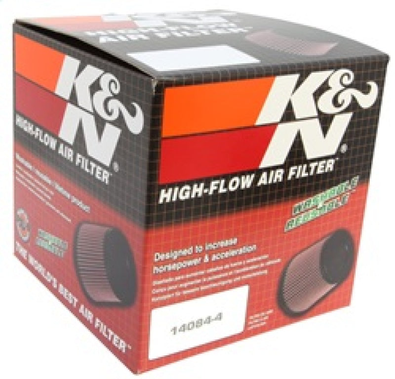 K&amp;N Universal Filter 3 inch Flange 6 inch Base 5 1/4 inch Top 5 inch Height w/ Polished Top