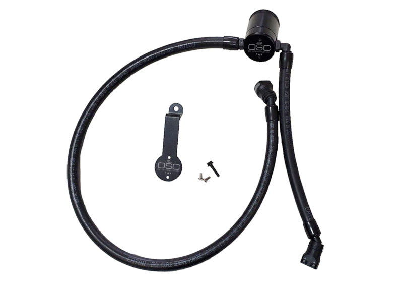 J&amp;amp;L 18-23 Jeep Wrangler JL 3.6L Driver Side Oil Separator 3.0 - Black Anodized